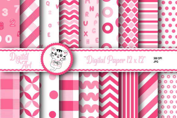 Back to School Digital Paper