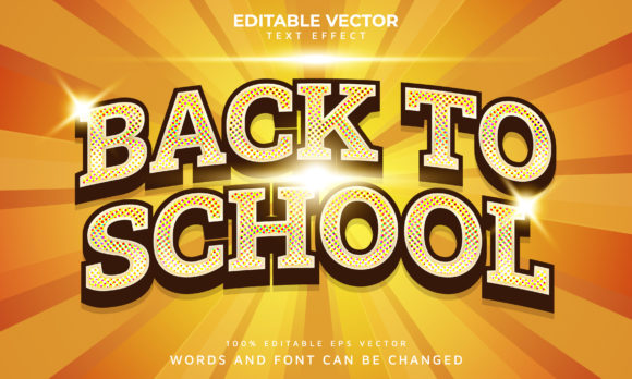 Back to School Editable Text Effect Eps: A Versatile Tool for Creative Projects