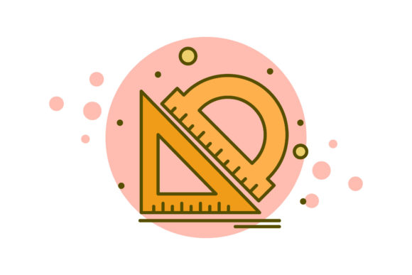Back to School Two Types of Ruler Bubble Assets