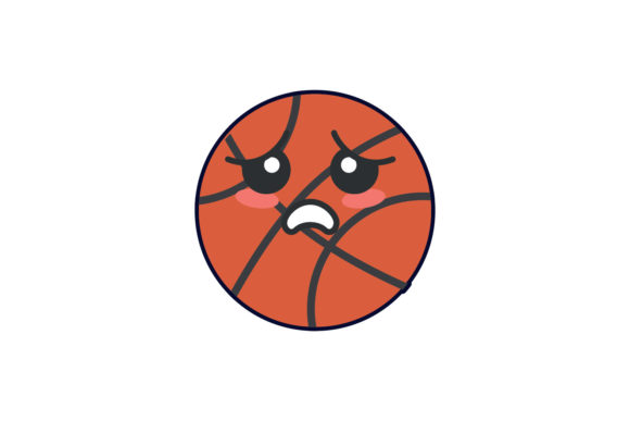 Basketball Back to School Kawaii Vector Design Graphics