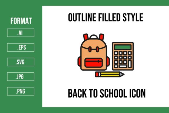 Choosing the Right Back to School Outline Filled Icon for Your Project
